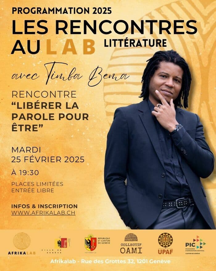 Rencontre littéraire avec Timba Bema: "Libérer la parole pour être"