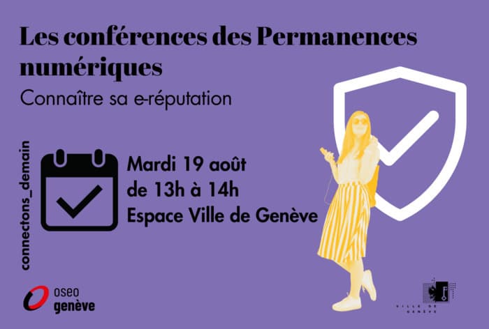 Conférence "Connaître sa e-réputation" - Permanence numérique Rive gauche