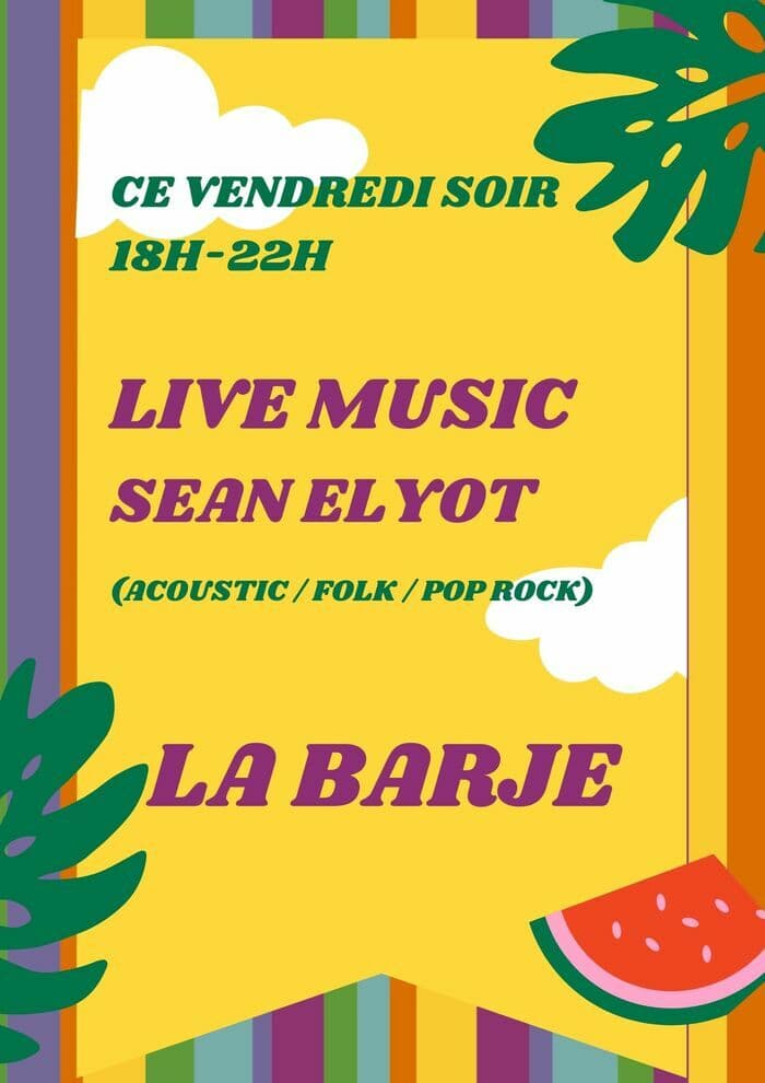 LIVE MUSIC - Sean Elyot / Acoustic folk pop rock