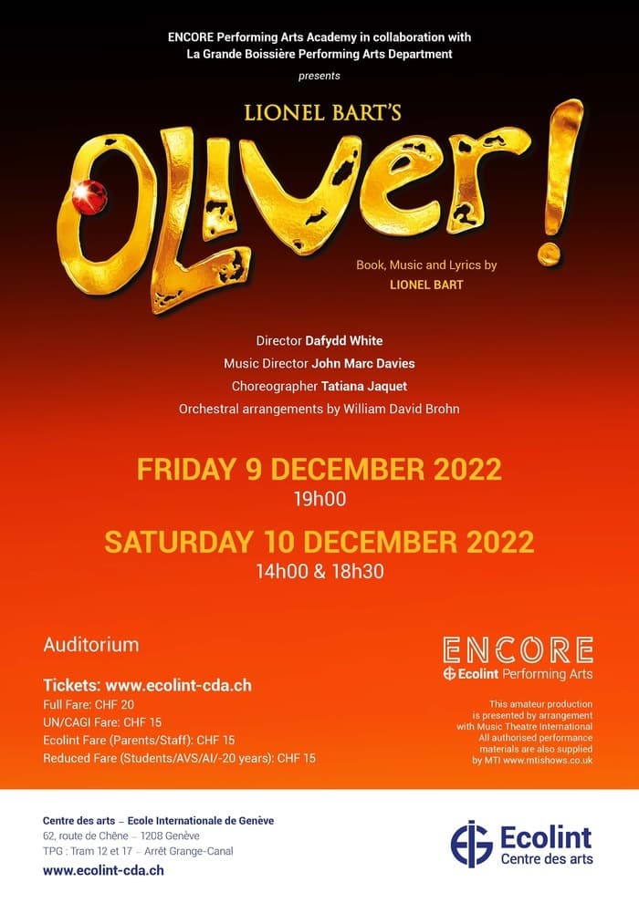 Comédie musicale : Oliver!