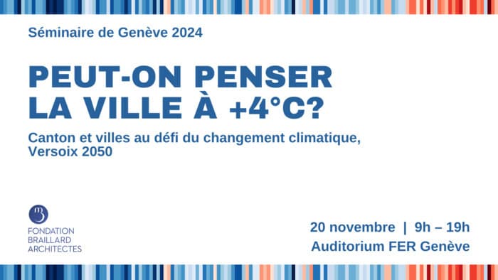 Peut-on penser la ville à +4° C ? Canton et villes au défis du changement climatique, Versoix 2050.