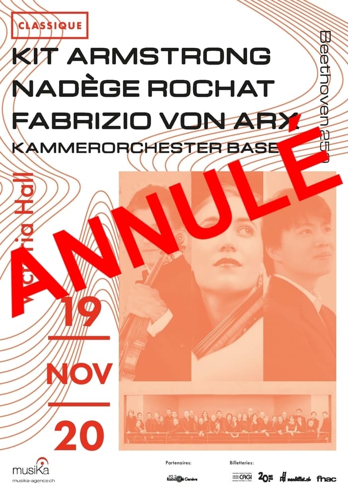 Kit Armstrong, Nadège Rochat, Fabrizio von Arx & Kammerorchester Basel