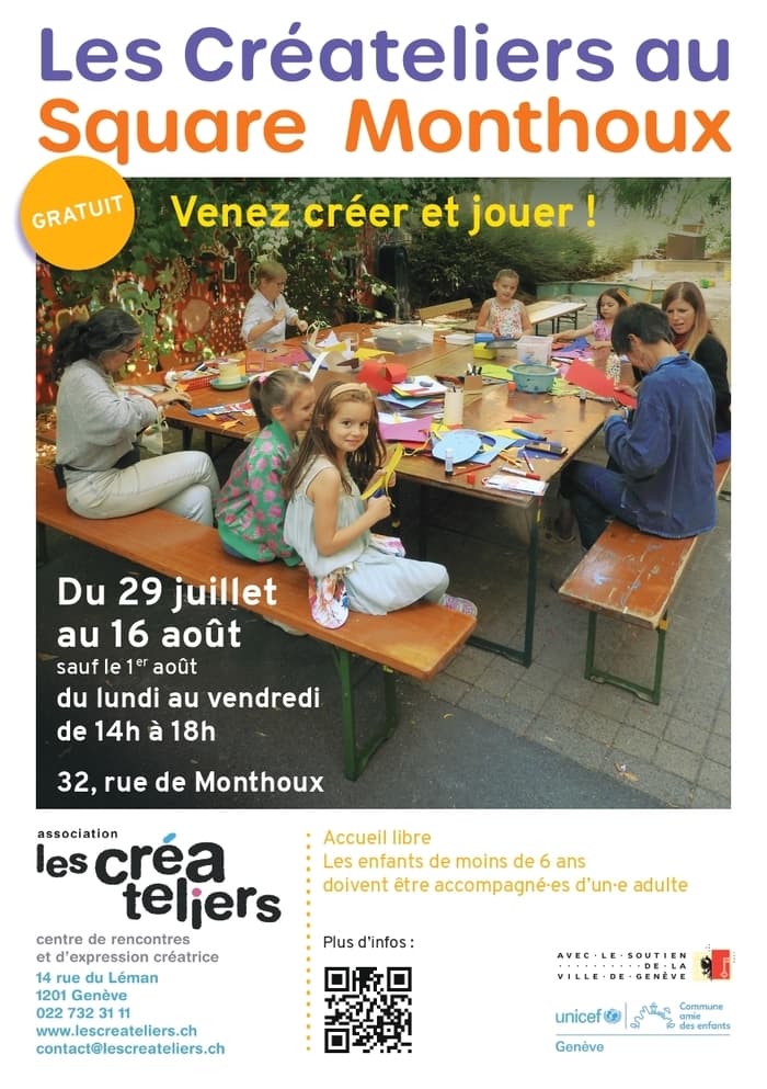 Les Créateliers sont au Square Monthoux