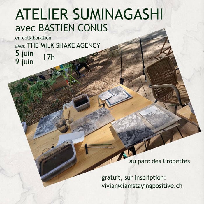 Atelier Suminagashi avec Bastien Conus - Milk Shake Agency