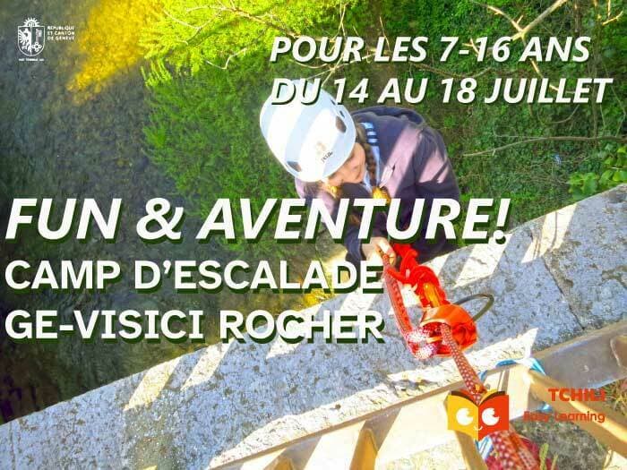 Camp d'escalade en falaise: GE-visIci Rocher