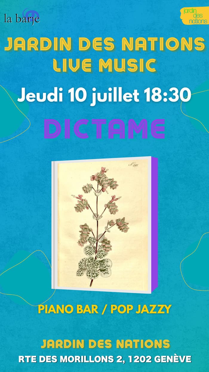 Live music aux Jardins des Nations : Dictame