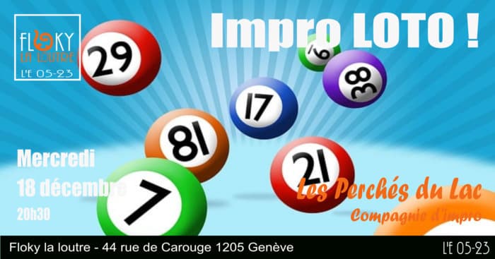 Spectacle d'improvisation des Perchés du Lac : Impro Loto!
