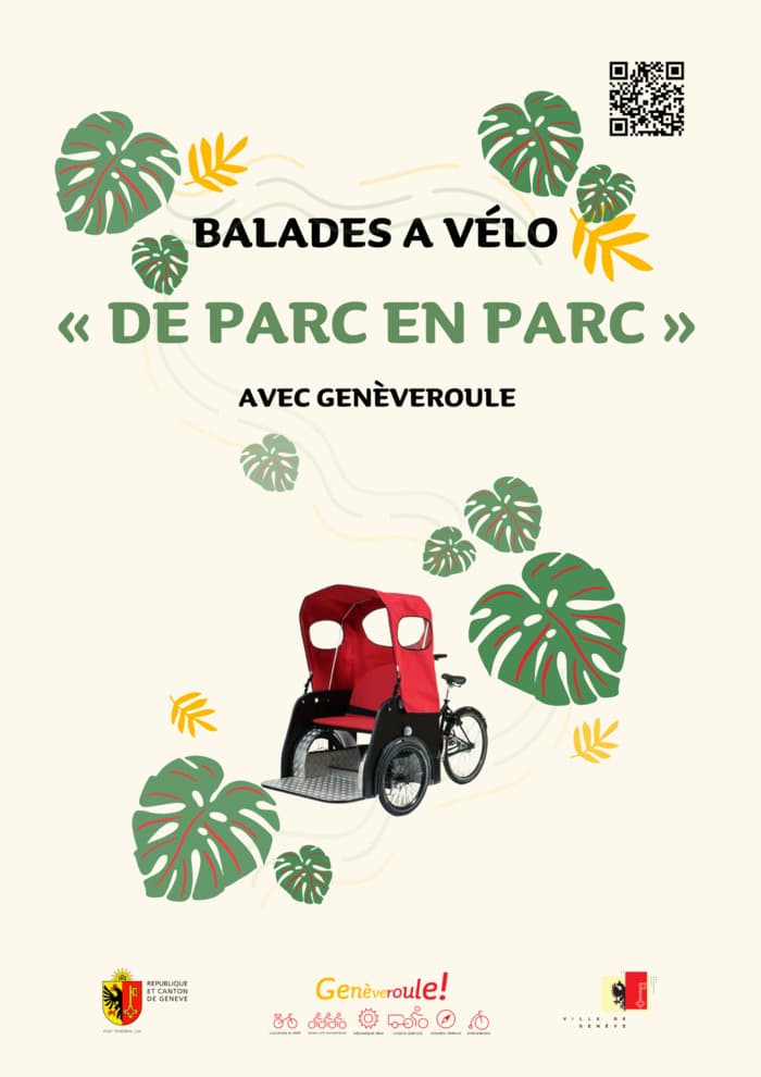 Cet été, avec Genèveroule, laissez-vous conduire à vélo le temps d’une balade de parc en parc!