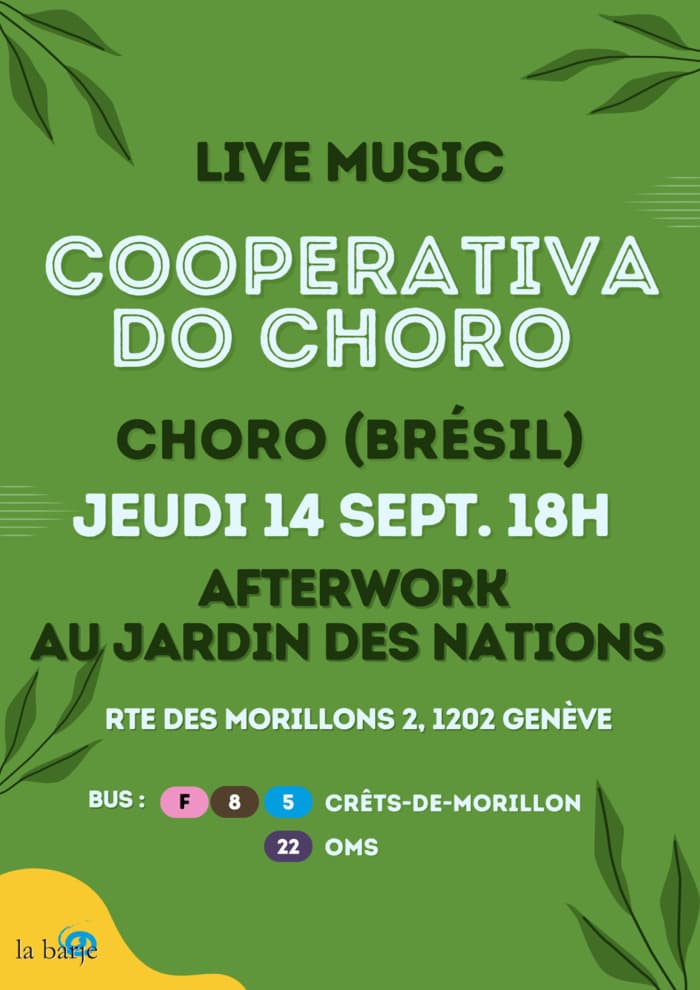 AFTERWORK & LIVE MUSIC COOPERATIVA DO CHORO // CHORO (BRÉSIL)