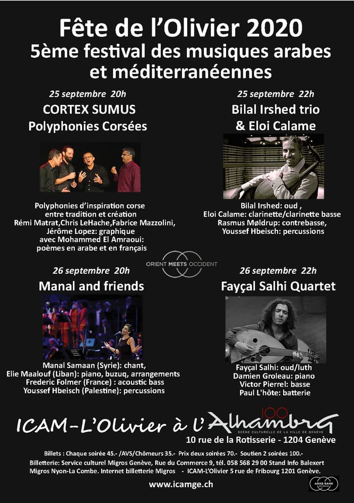 Fête de l’Olivier 2020 – 5ème Festival des musiques arabes et méditerranéennes