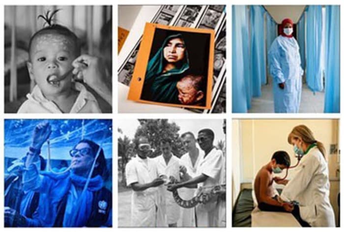 La santé en images: 75 ans de progrès et de défis