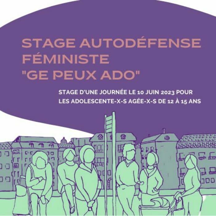 Stage d'autodéfense féministe "Ge Peux" adolesente-x-s