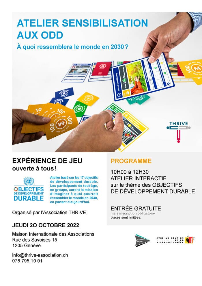 Atelier de sensibilisation aux Objectifs de développement durable (ODD)