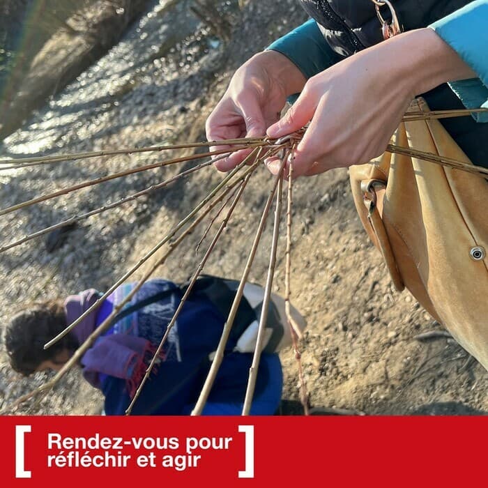 Vannerie sauvage: création collective au Jardin du MEG