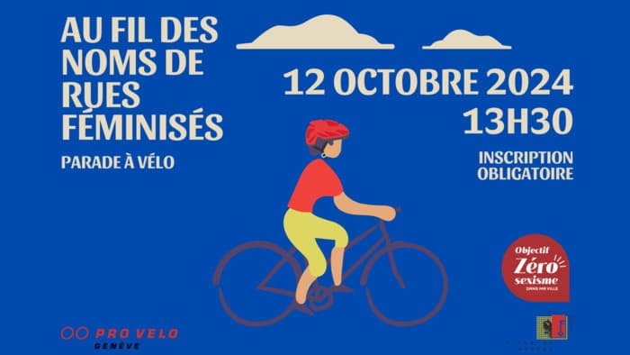 Au fil des noms de rues féminisés - Parade à Vélo