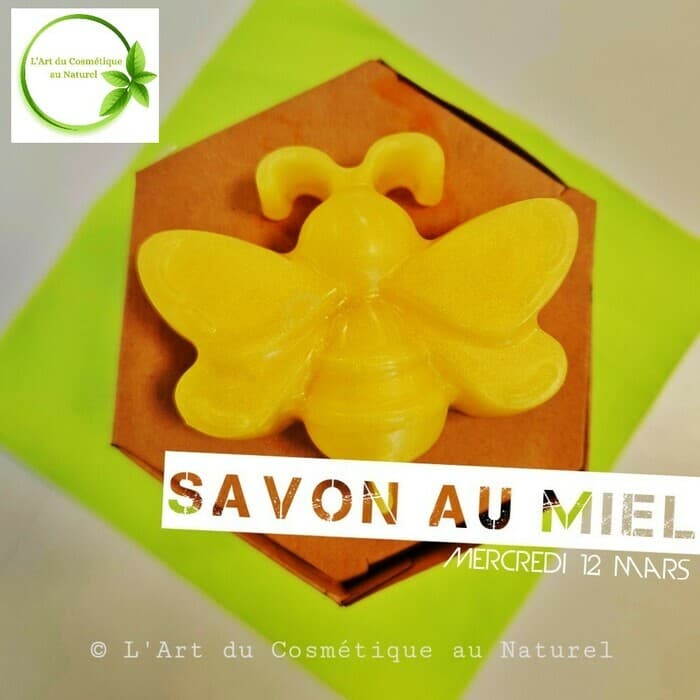 Atelier cosmétique pour enfant: fabrication Savon Abeille au miel