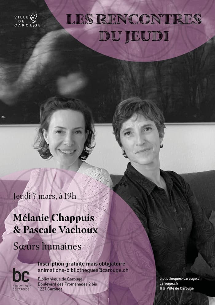 Les rencontres du jeudi - Mélanie Chappuis & Pascale Vachoux