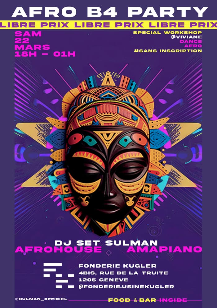 AFRO B4 PARTY . PREMIÈRE ÉDITION 2025