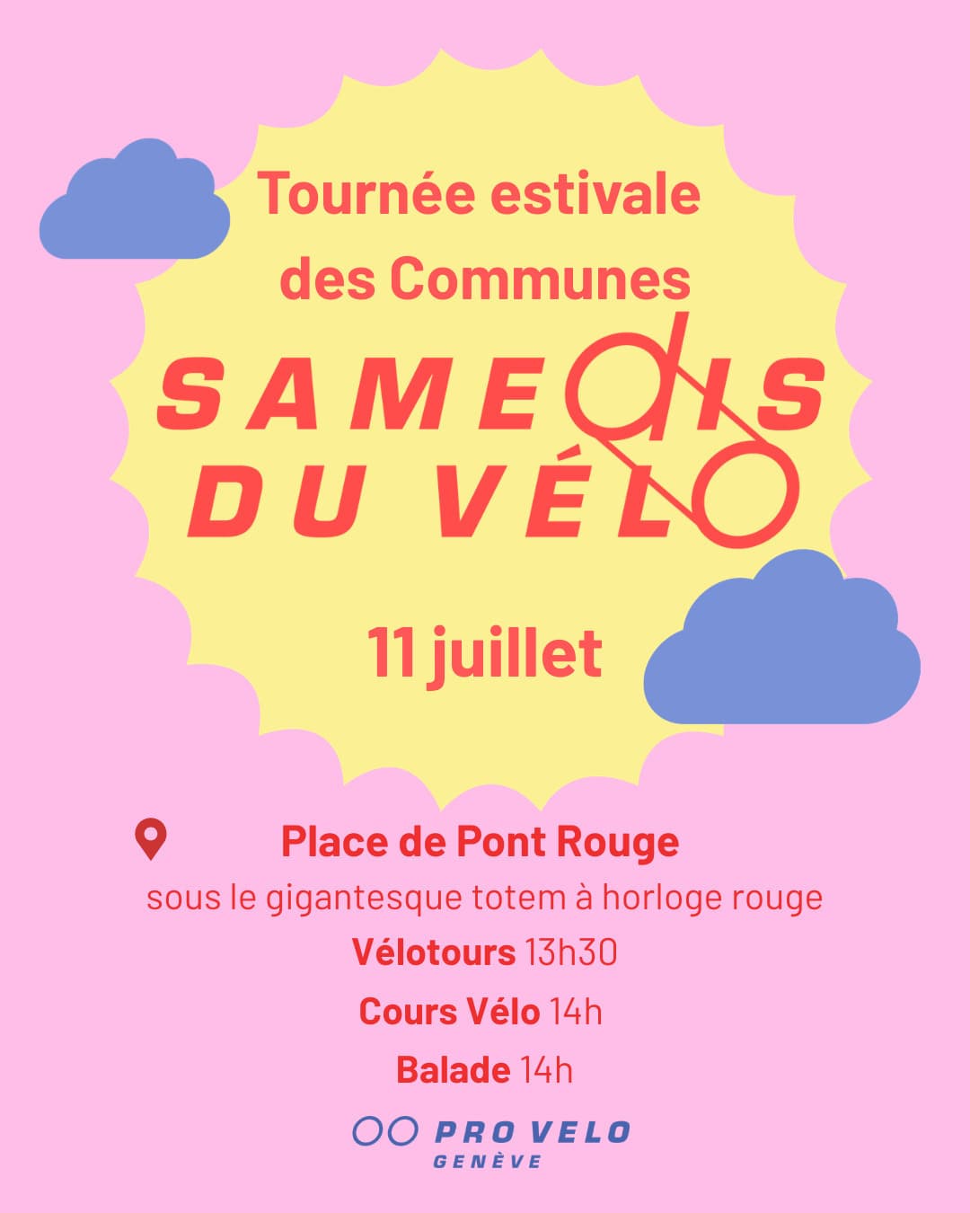 Tournée estivale des Communes - Samedis du Vélo 11 juillet
